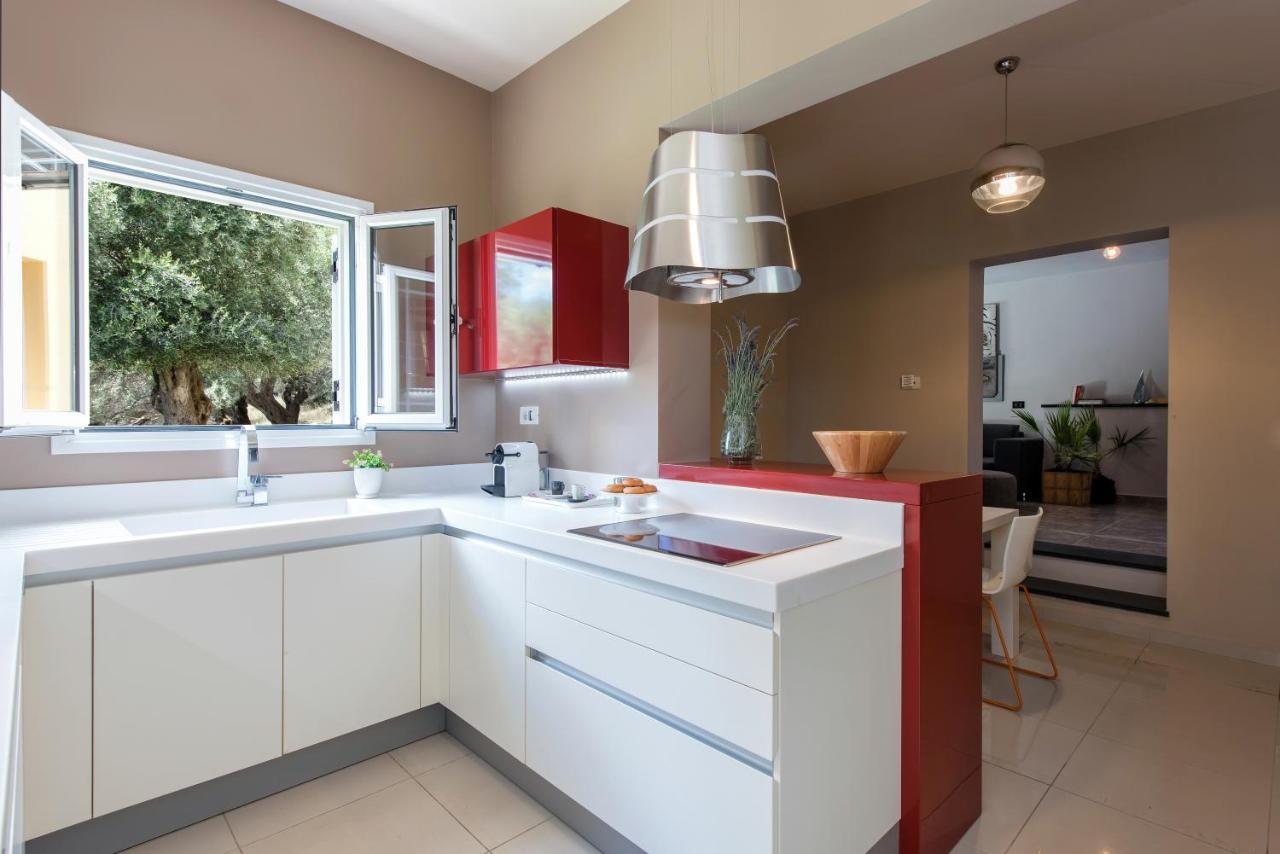 Terra Rossa By Konnect, Views To Ionian Sea Βίλα Σπαρτύλας Εξωτερικό φωτογραφία
