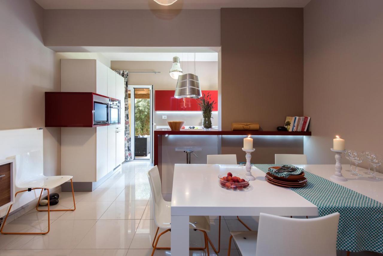 Terra Rossa By Konnect, Views To Ionian Sea Βίλα Σπαρτύλας Εξωτερικό φωτογραφία